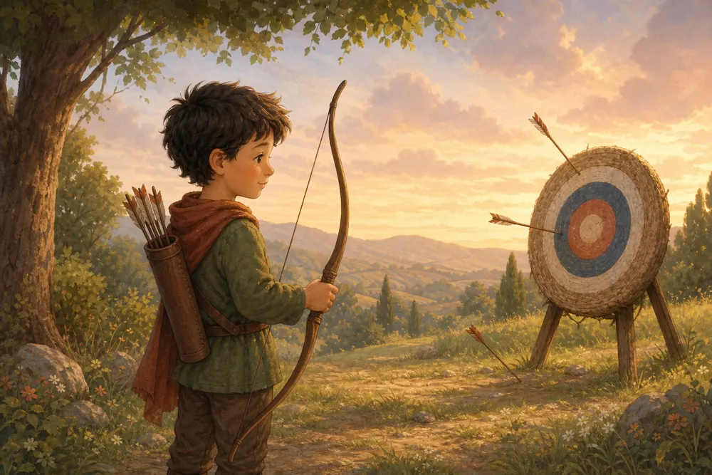 Illustration from The Archer