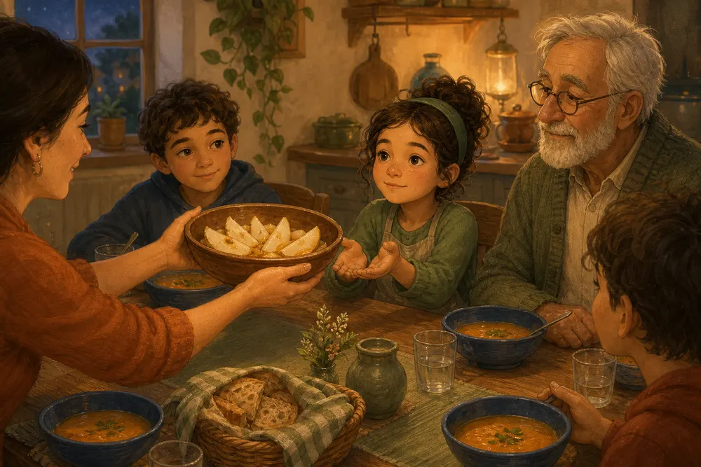 Illustration from The Passing Bowl