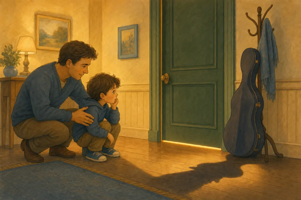 Illustration from The Shadow Before the Door