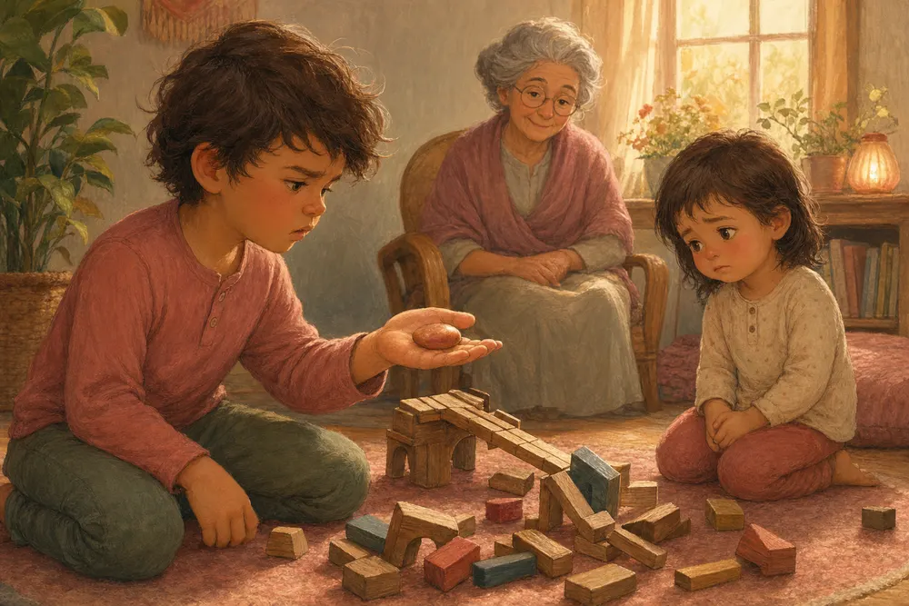Illustration from The Warm Stone